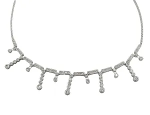 1 1/2 Carat Diamond Stationary Necklace