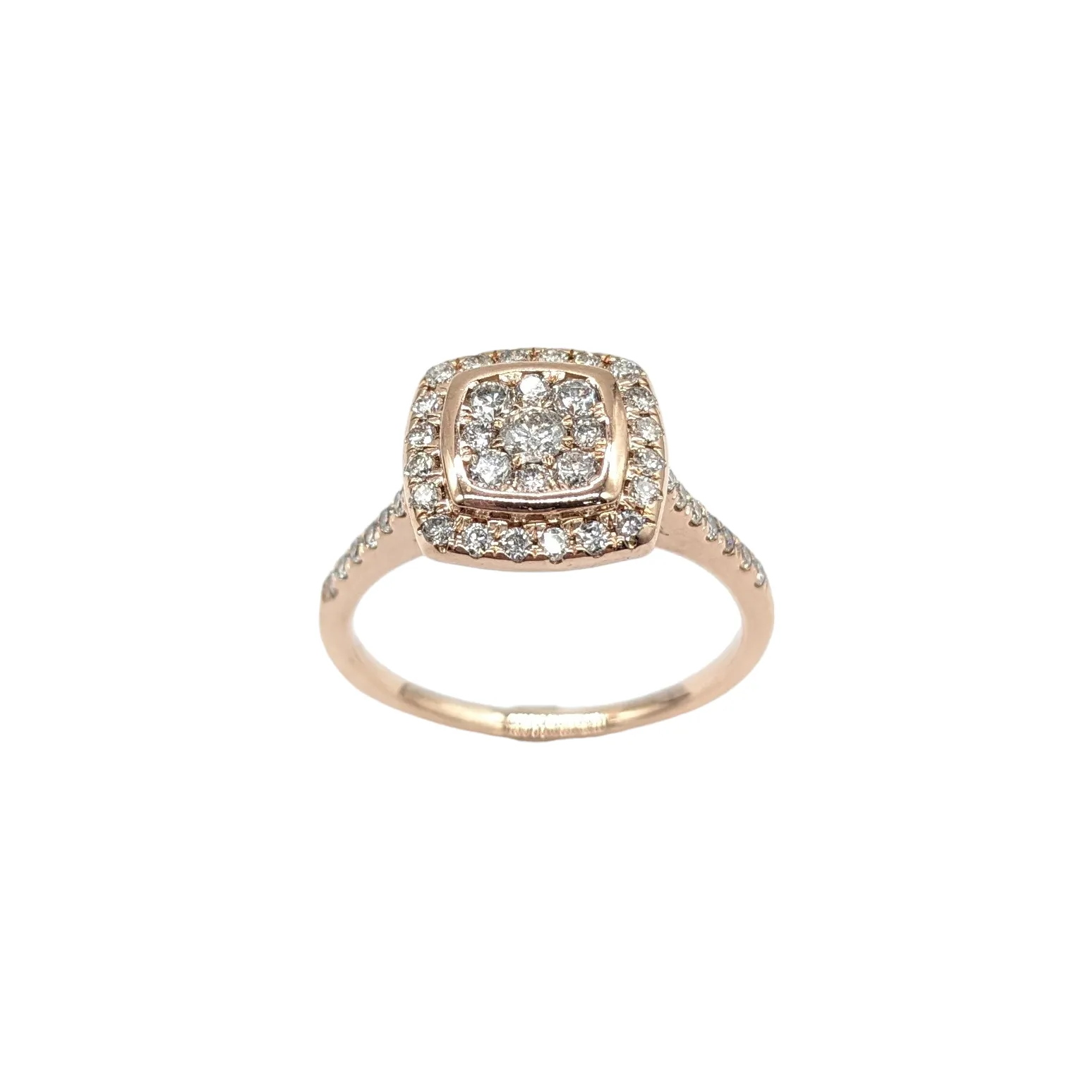 1/2 Carat Total Weight Diamond Halo Ring