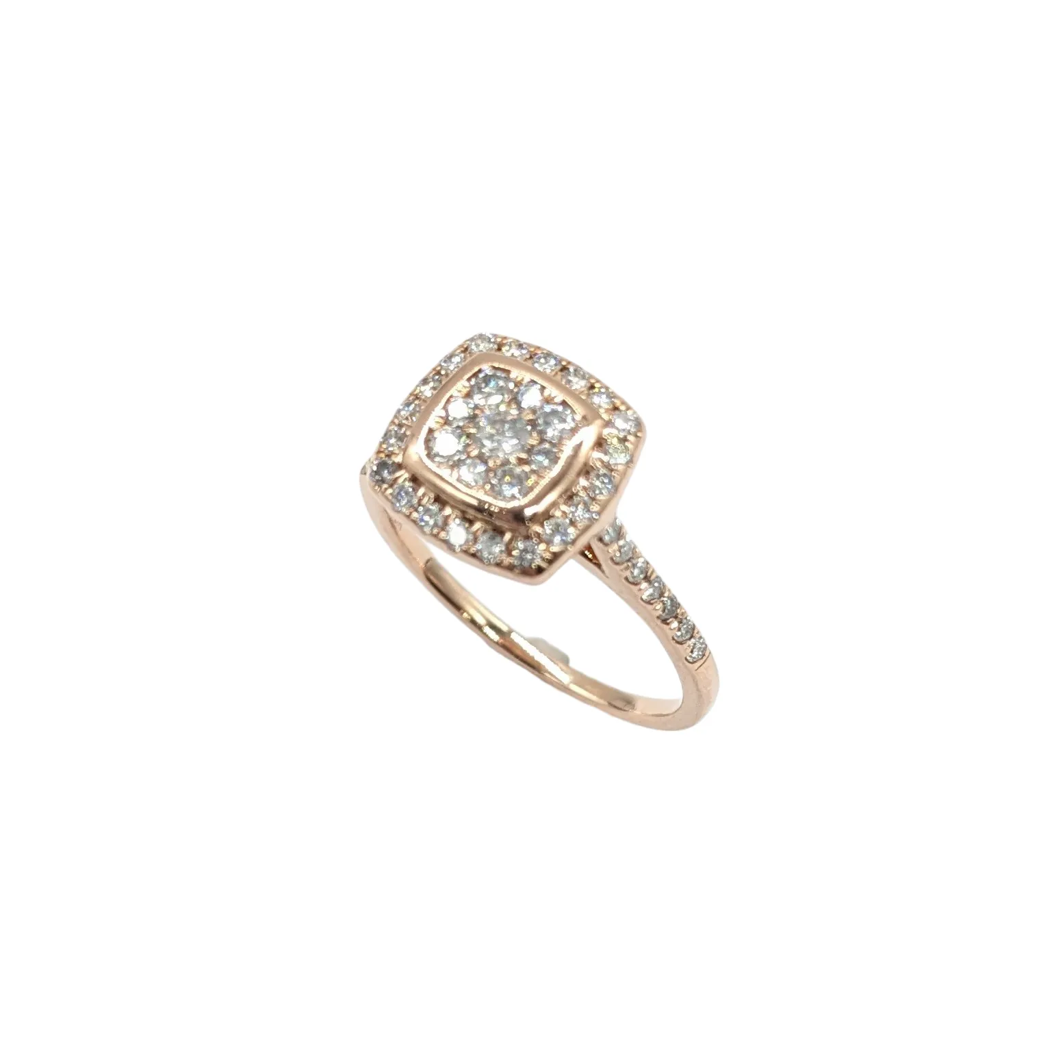 1/2 Carat Total Weight Diamond Halo Ring