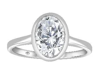 14k Oval Engagement Ring