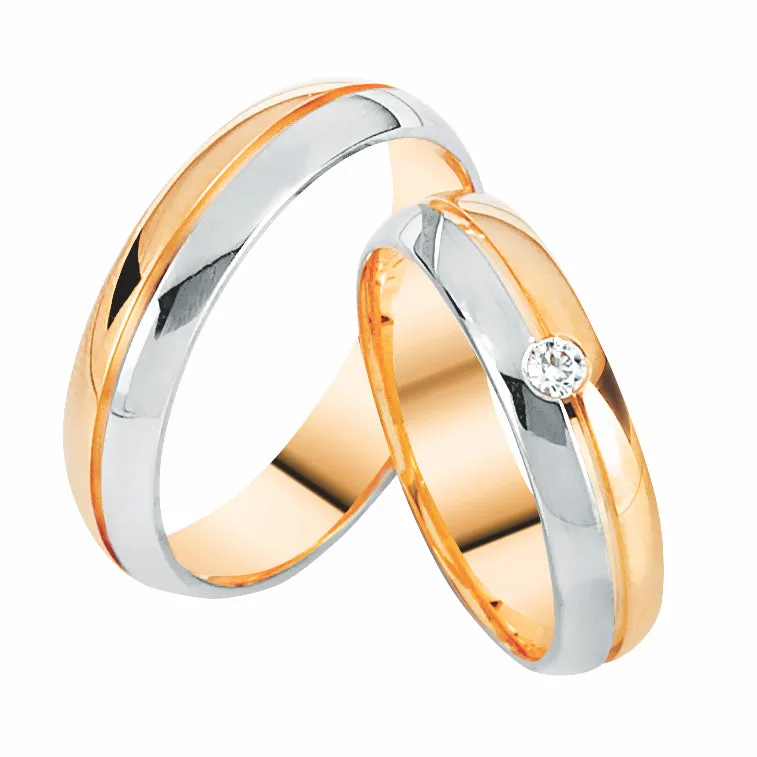 14K Solid Gold Commitment Ring Happy Together