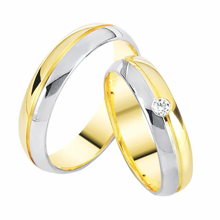 14K Solid Gold Commitment Ring Happy Together