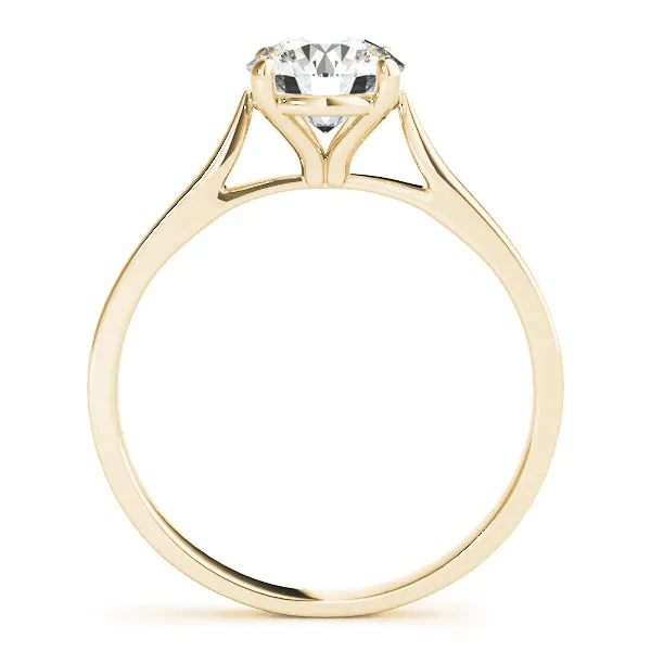 14K Solitaire Diamond Engagement Ring