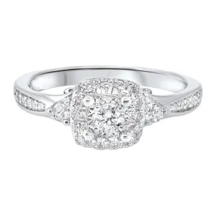 14KW C&C Micro Prong Diamond Ring 1/2CT