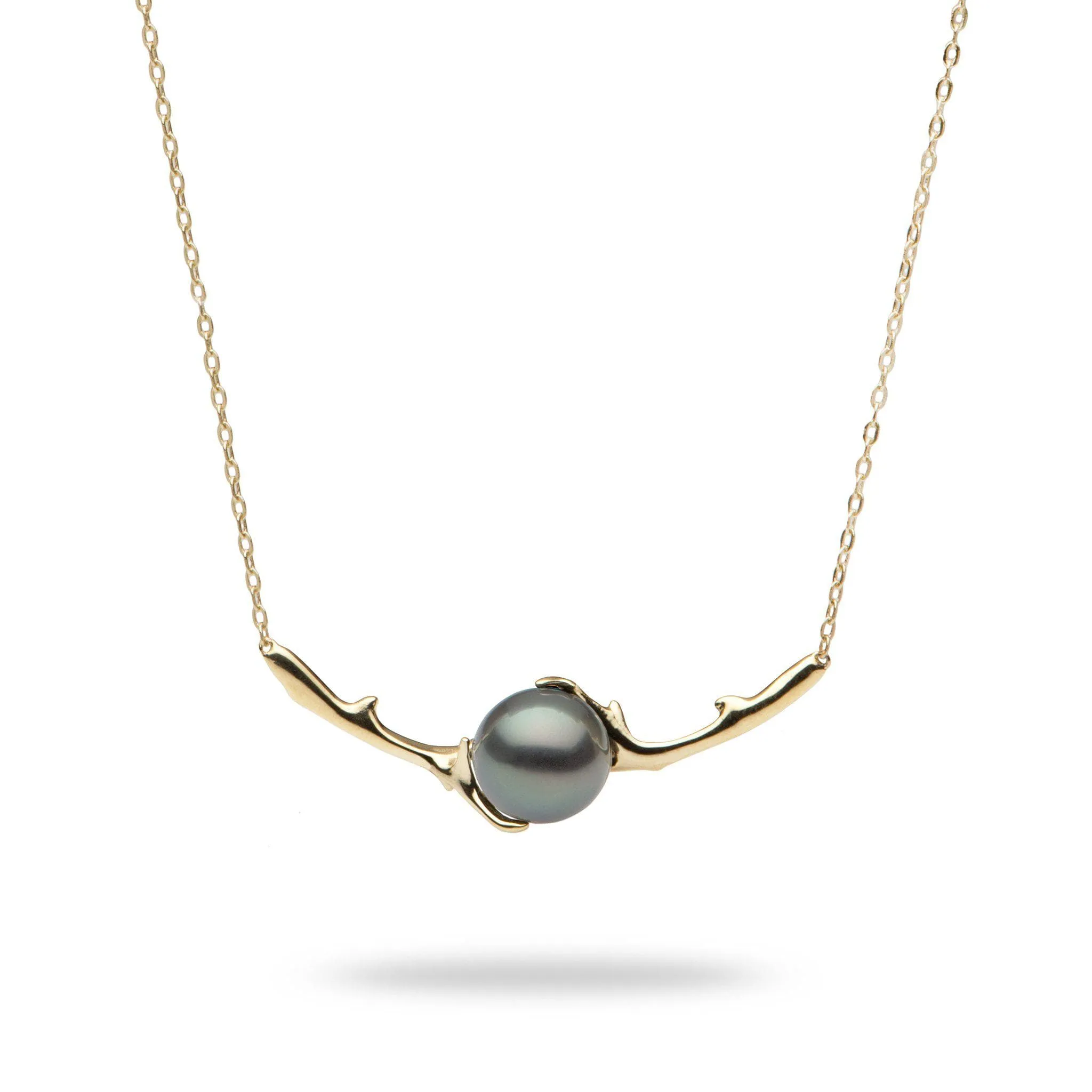 18" Heritage Tahitian Pearl Necklace in Gold