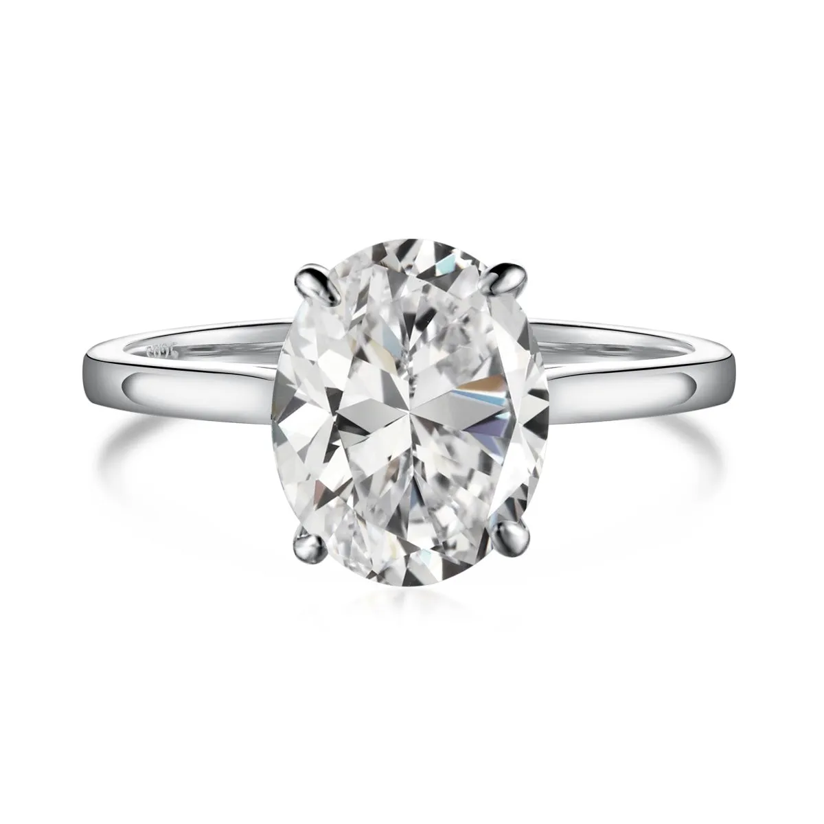 2.5 Carat Oval Cut Solitaire Engagement Ring