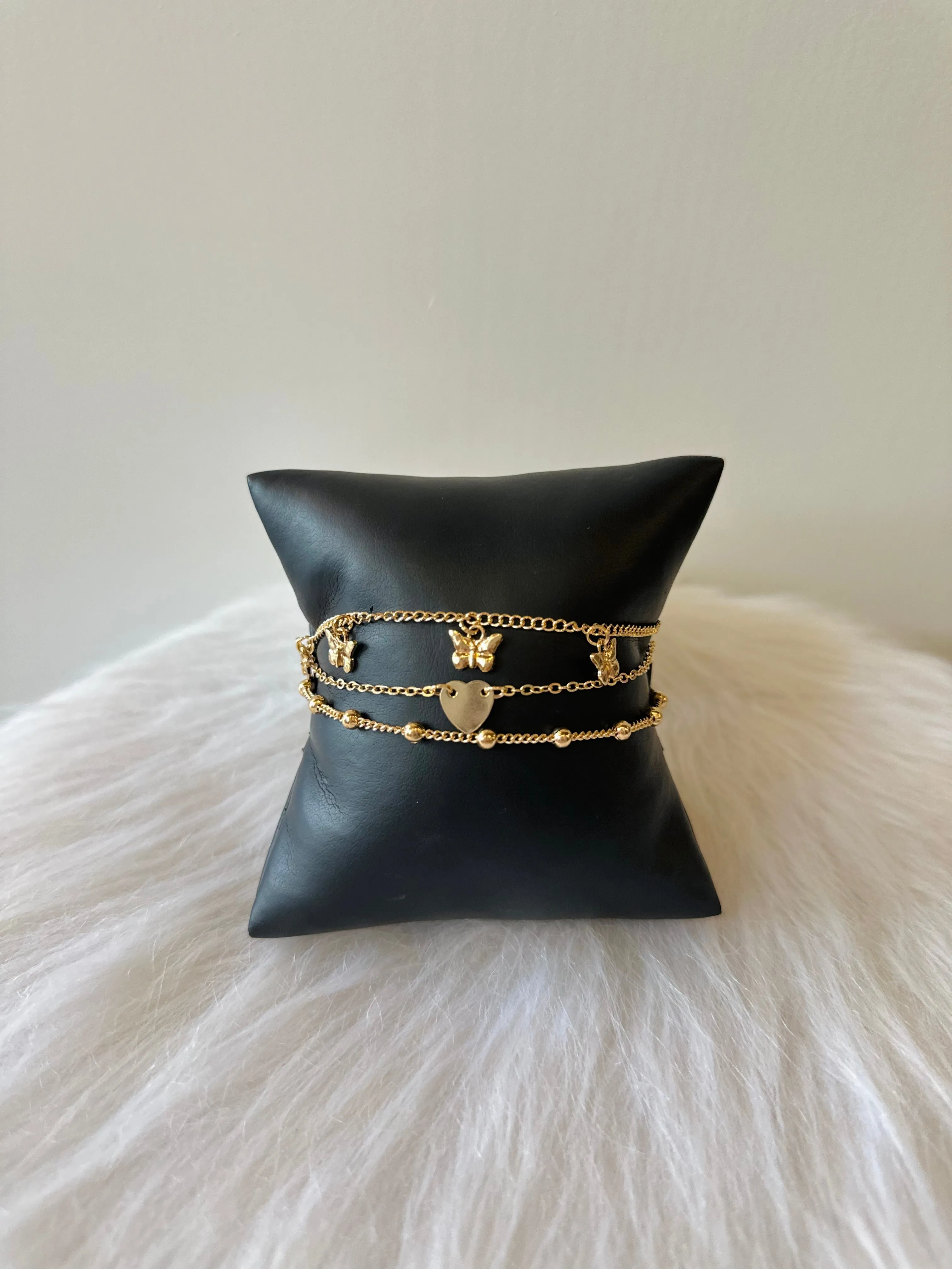 3-Pc Anklet Set