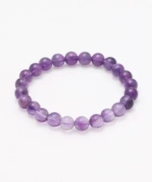 8mm Amethyst Beads Bracelet