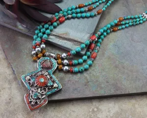 A Bold Tibetan Statement Necklace