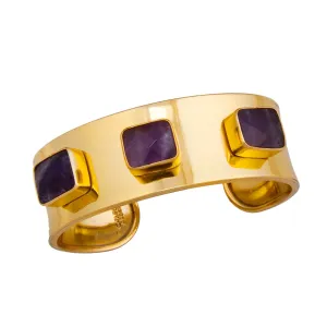 Alchemia Sage Amethyst Cuff Bracelet