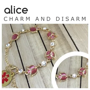 Alice Gold Plated Medical Alert Bracelet