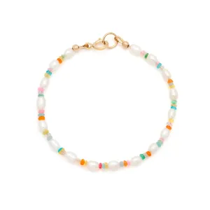 Amalfi Rainbow Bracelet | Pearl & Opal