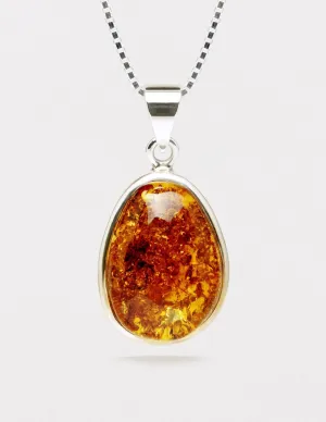 Amber Mini Pendant Necklace