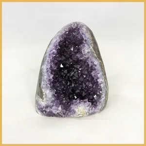 AME240 Amethyst Stand-up, Polished Edge