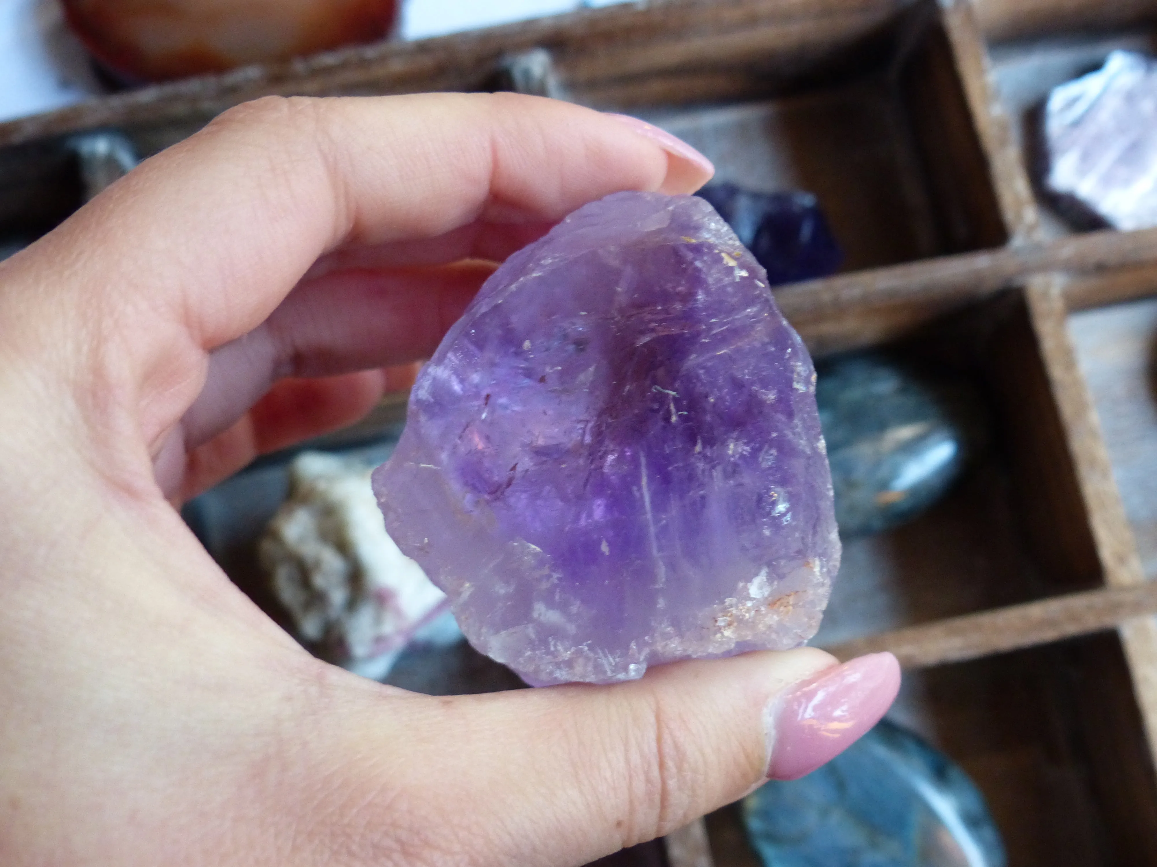 Amethyst Point, Polished Point with Rough Base (#3)