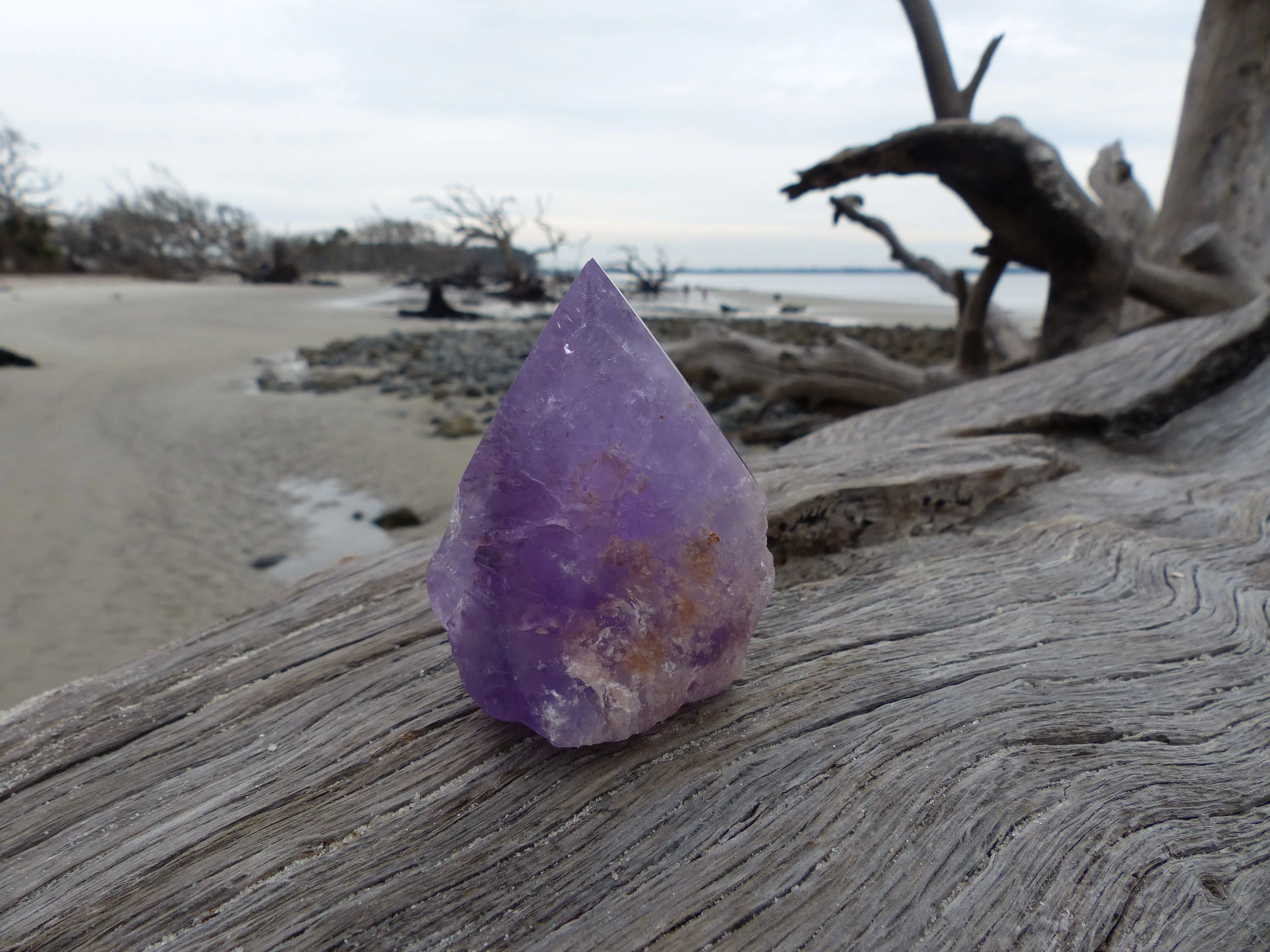 Amethyst Point, Polished Point with Rough Base (#8)