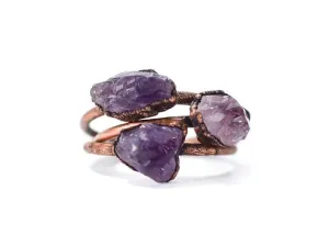 Amethyst ring | Amethyst birthstone jewelry