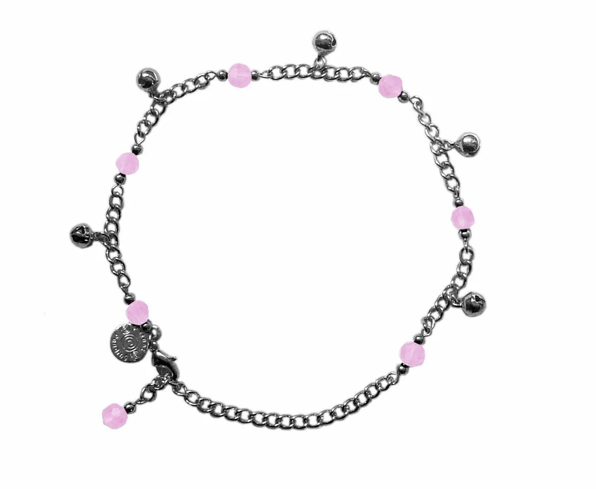 Anklet Silver - Bells and Beads