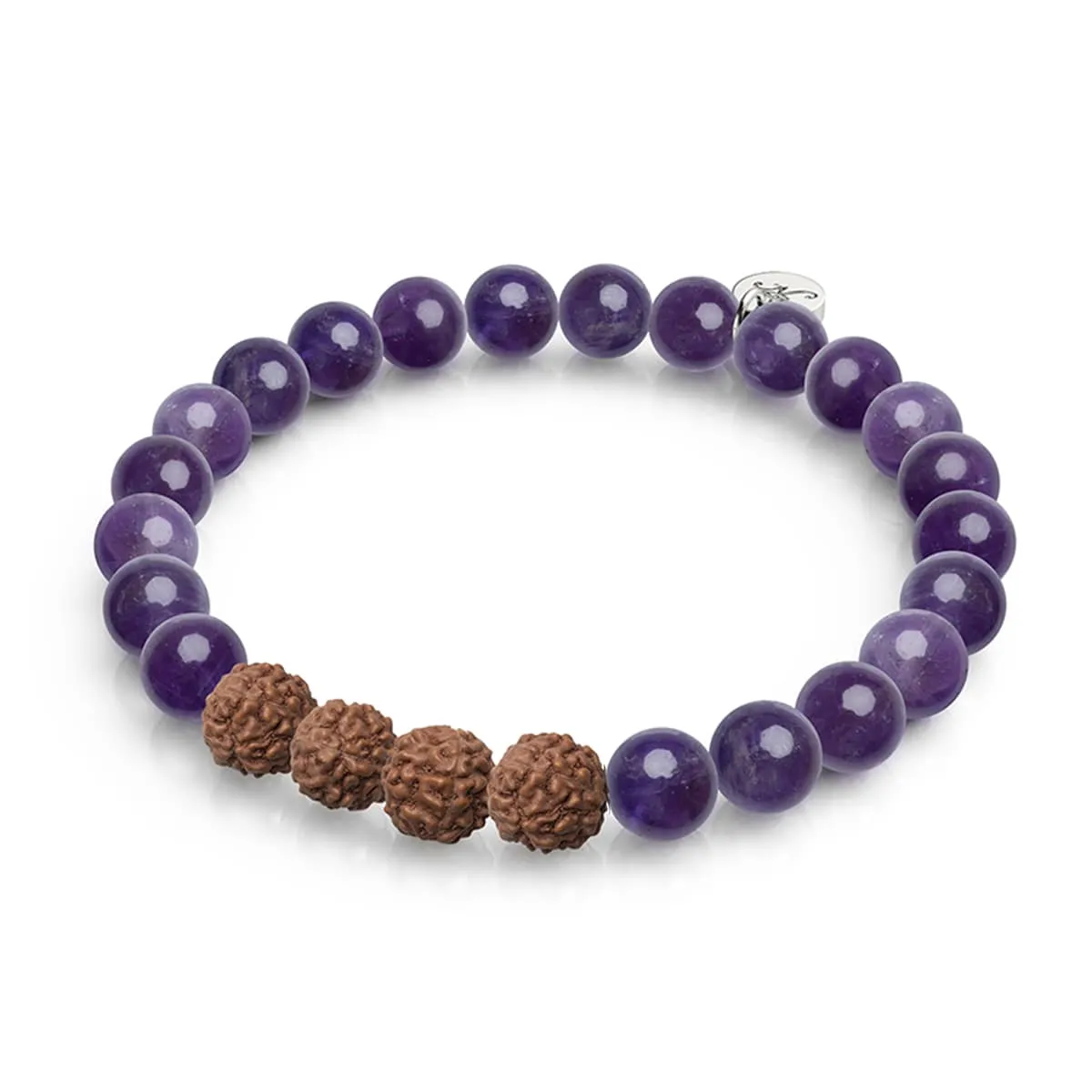 Astral | Amethyst x Rudraksha |  Mala Bracelet