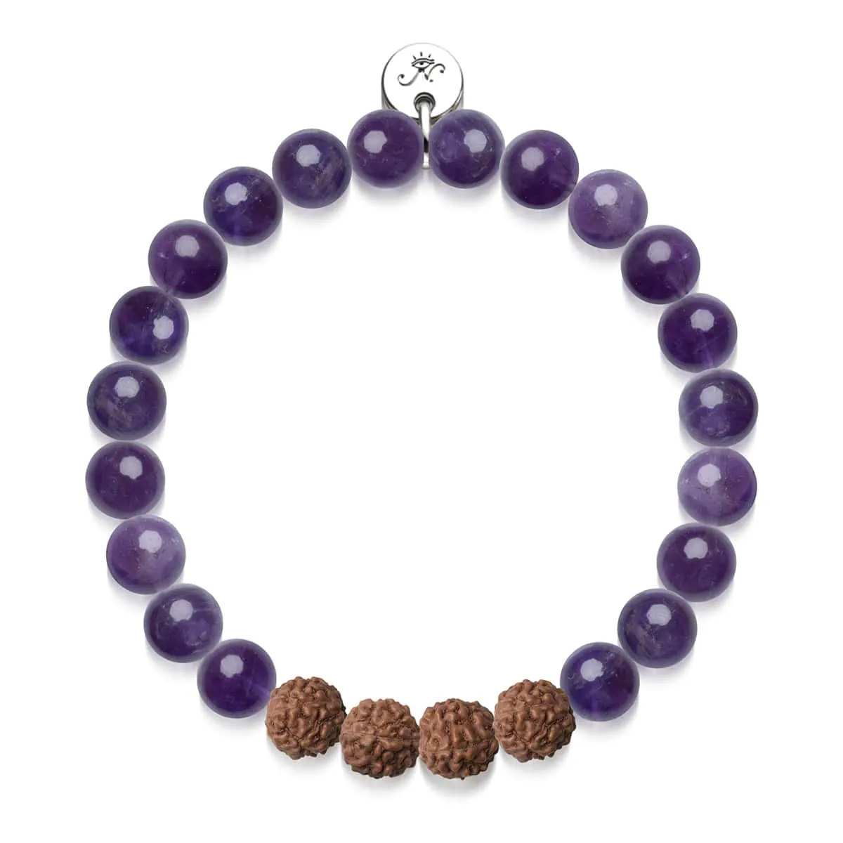 Astral | Amethyst x Rudraksha |  Mala Bracelet