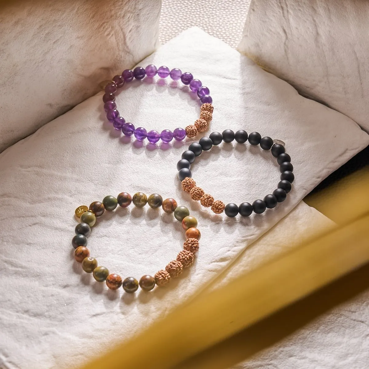 Astral | Amethyst x Rudraksha |  Mala Bracelet