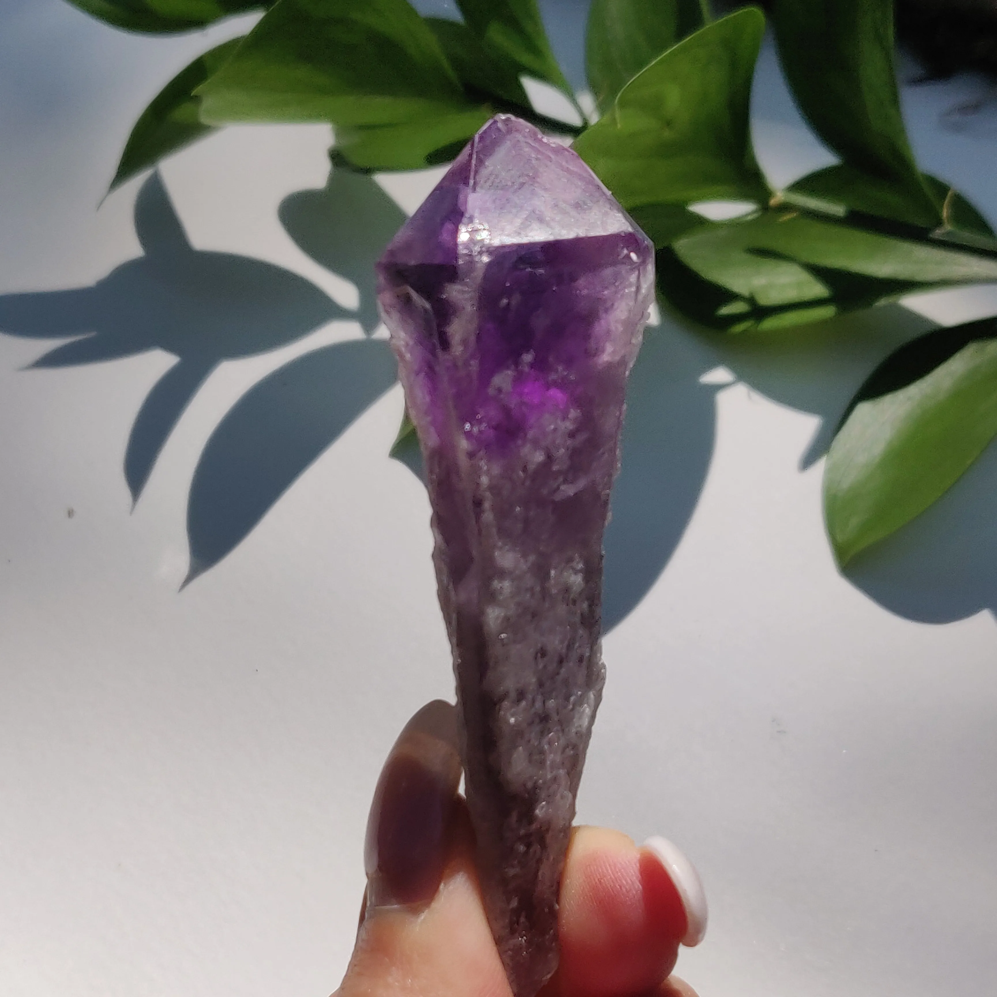 Bahia Amethyst Point, Amethyst Elestial Wand from Brazil (#5)