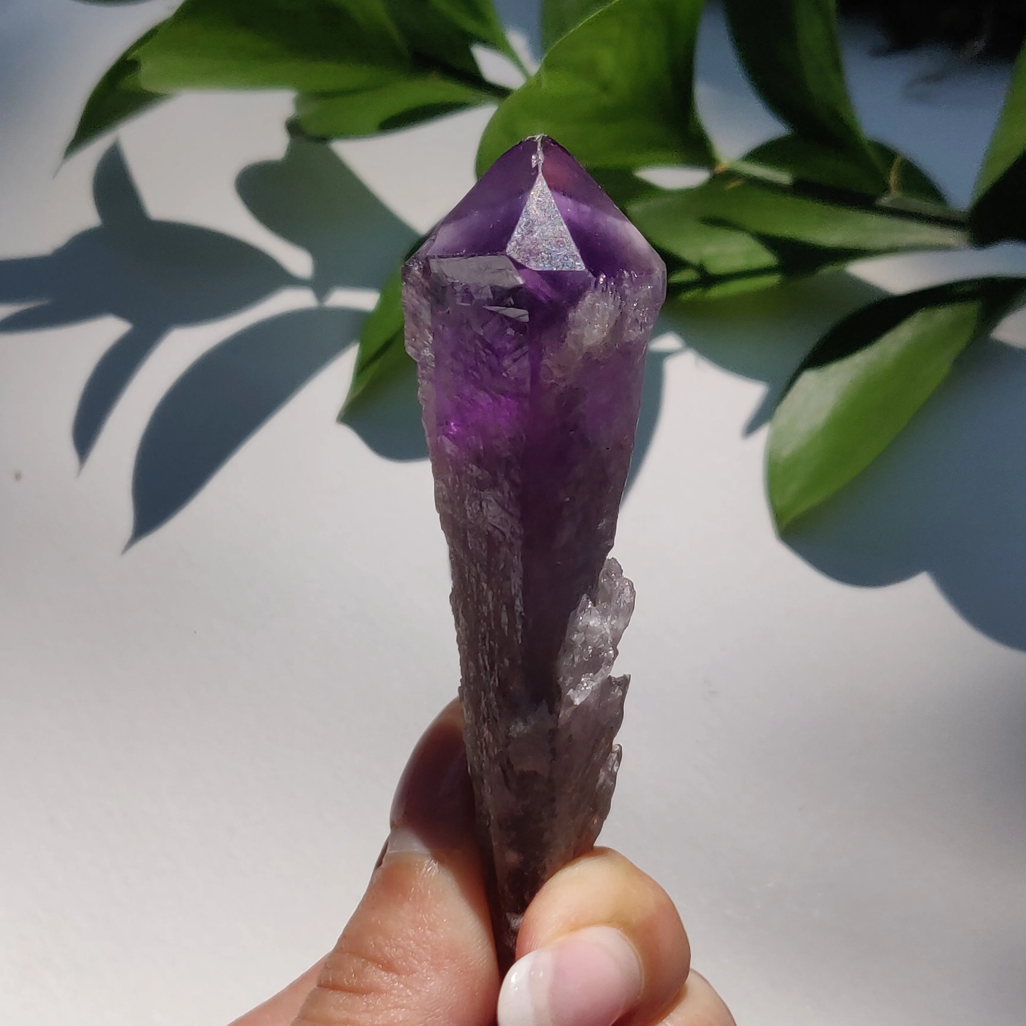 Bahia Amethyst Point, Amethyst Elestial Wand from Brazil (#5)