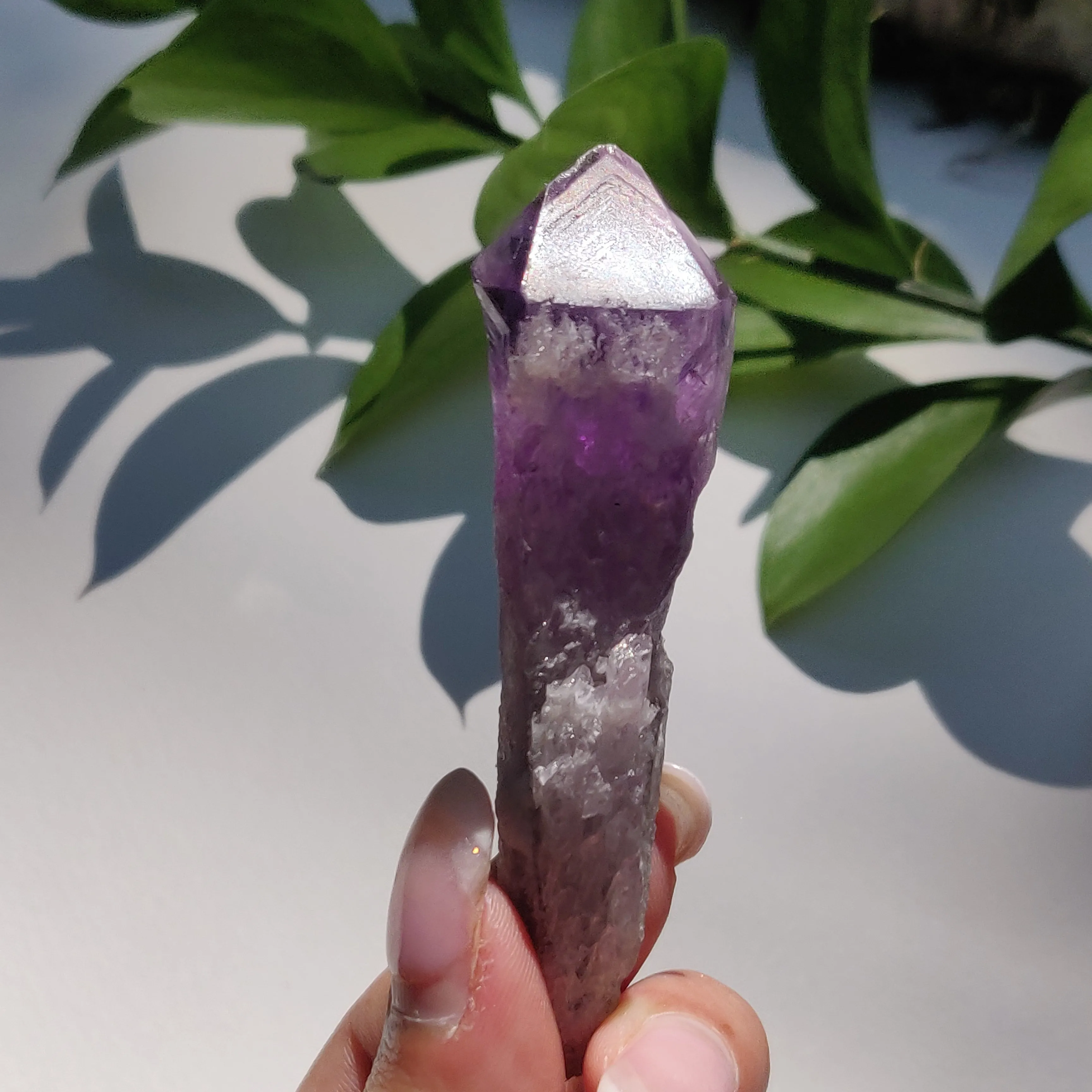 Bahia Amethyst Point, Amethyst Elestial Wand from Brazil (#5)