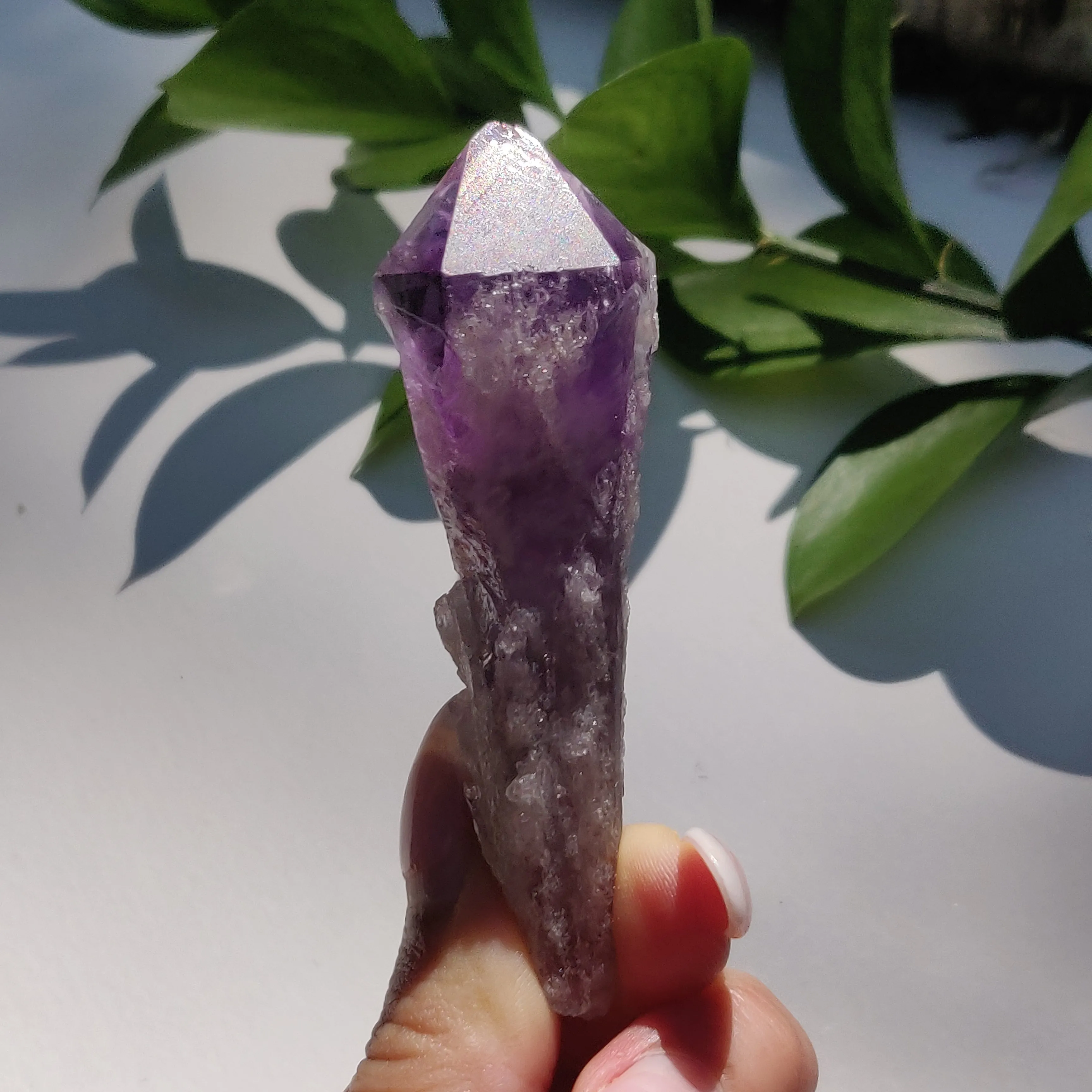 Bahia Amethyst Point, Amethyst Elestial Wand from Brazil (#5)