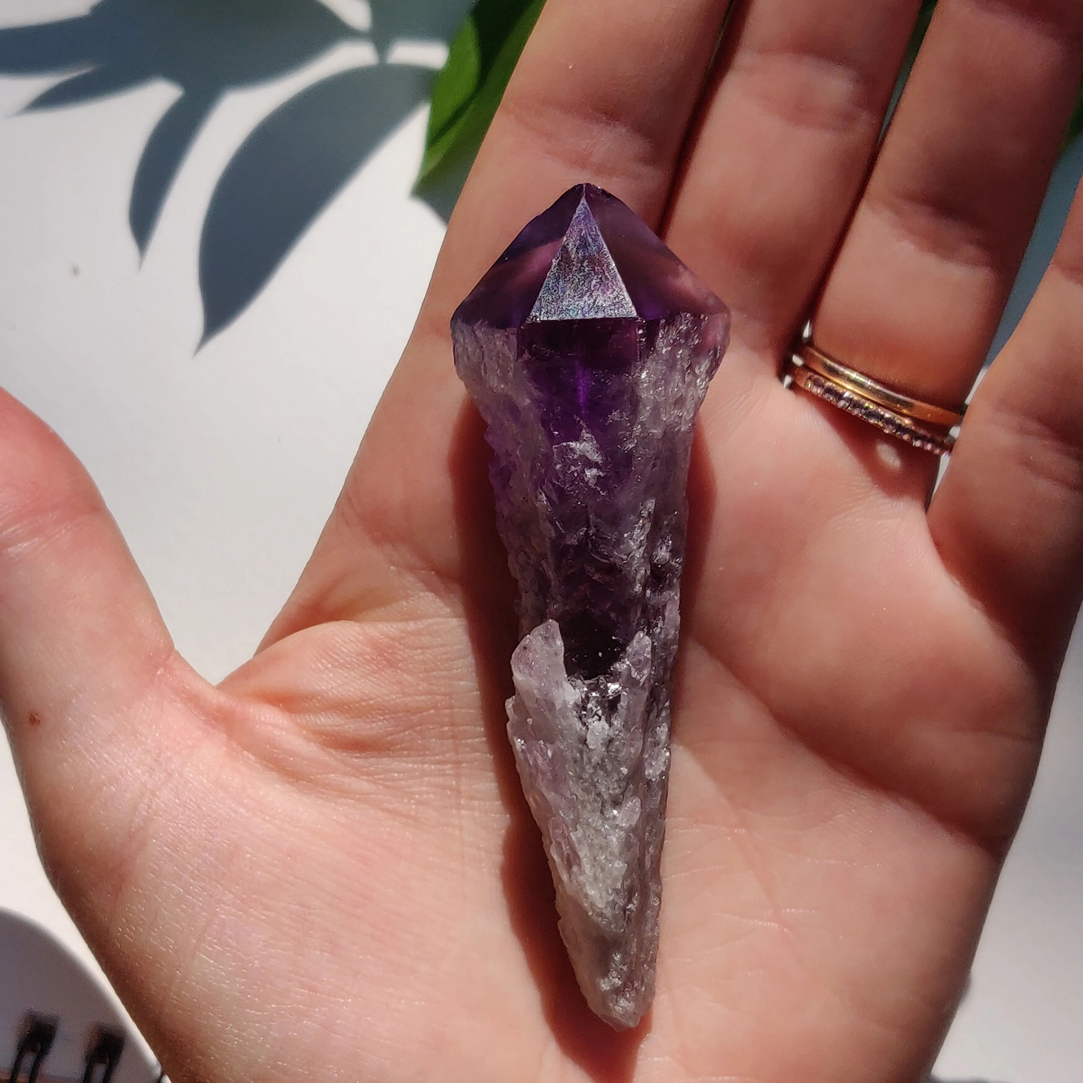 Bahia Amethyst Point, Amethyst Elestial Wand from Brazil (#5)