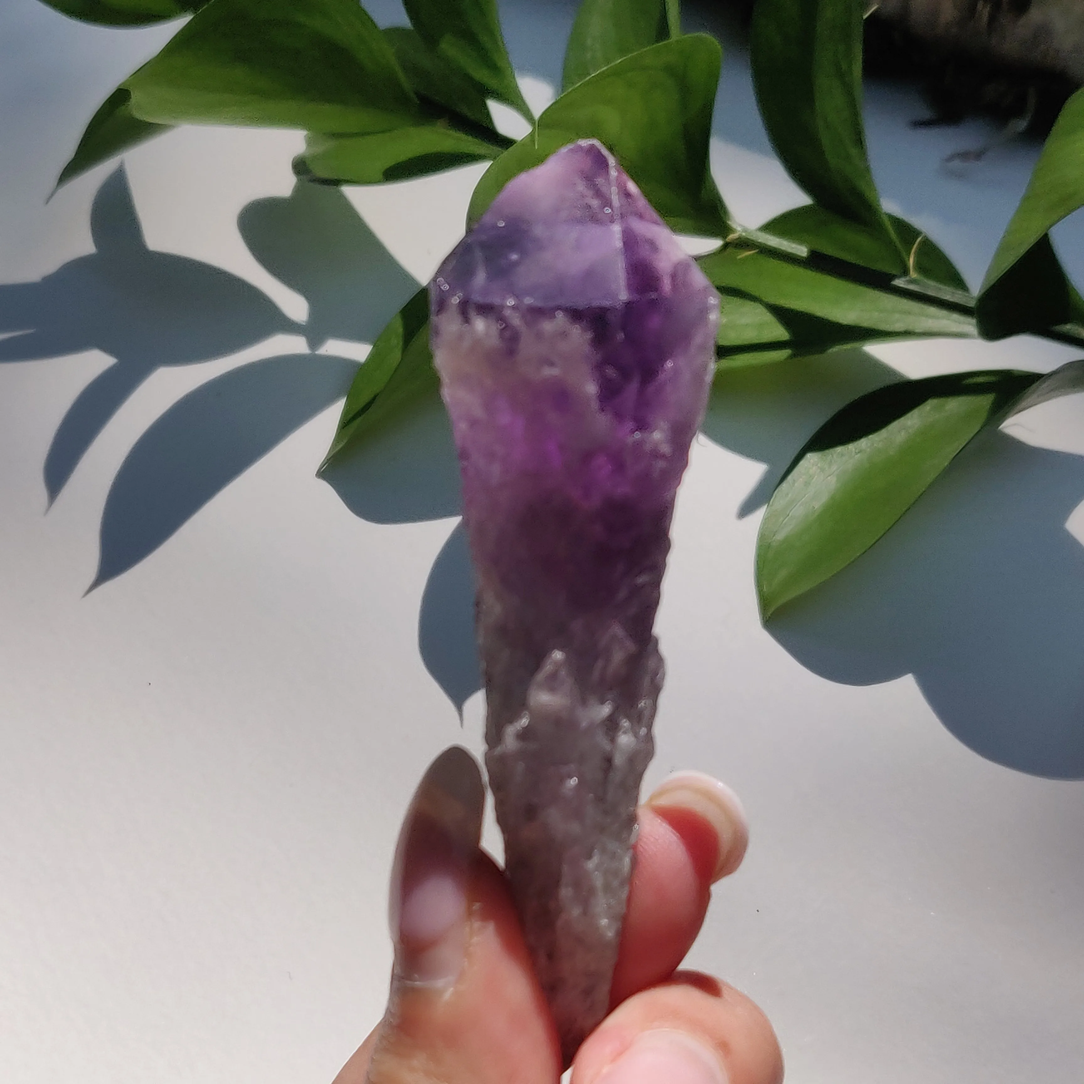 Bahia Amethyst Point, Amethyst Elestial Wand from Brazil (#5)