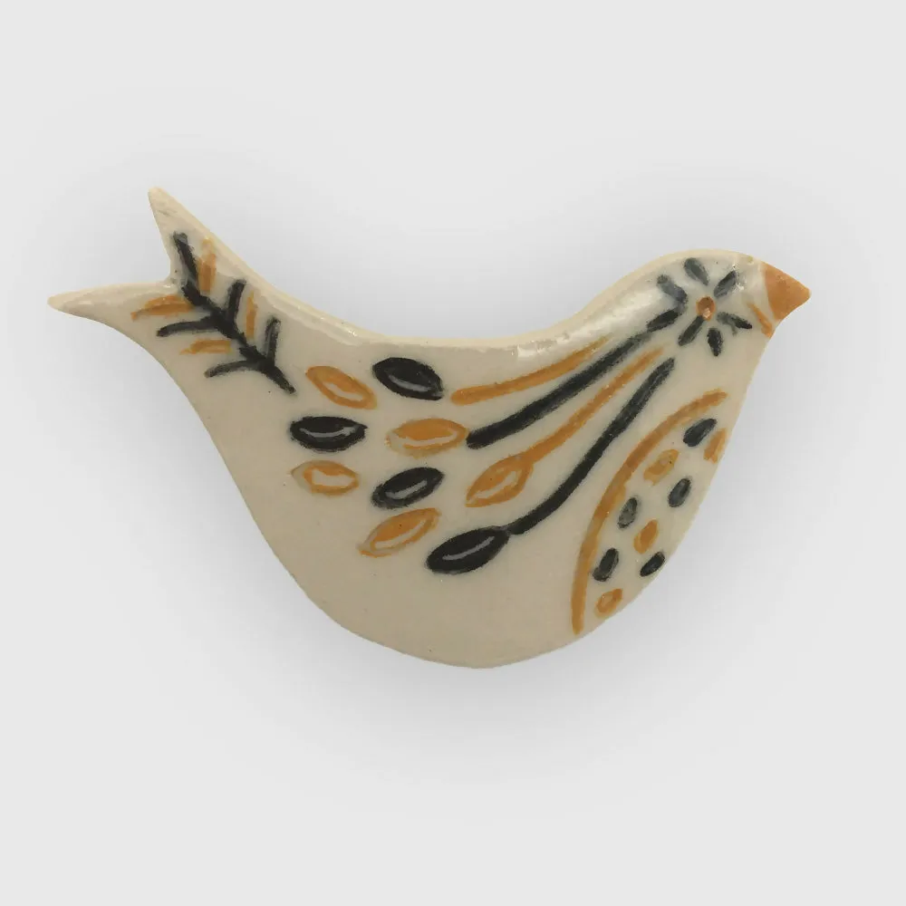 Bird Brooch - Ceramic