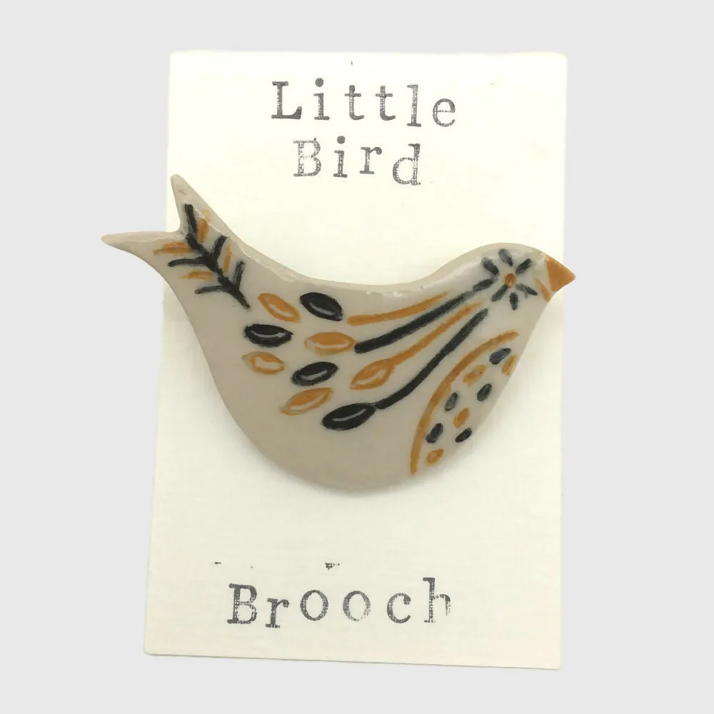 Bird Brooch - Ceramic