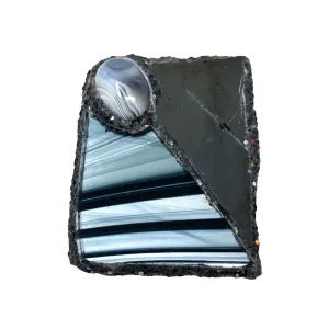 BLACK STRIPED BROOCH - HIGHWAY