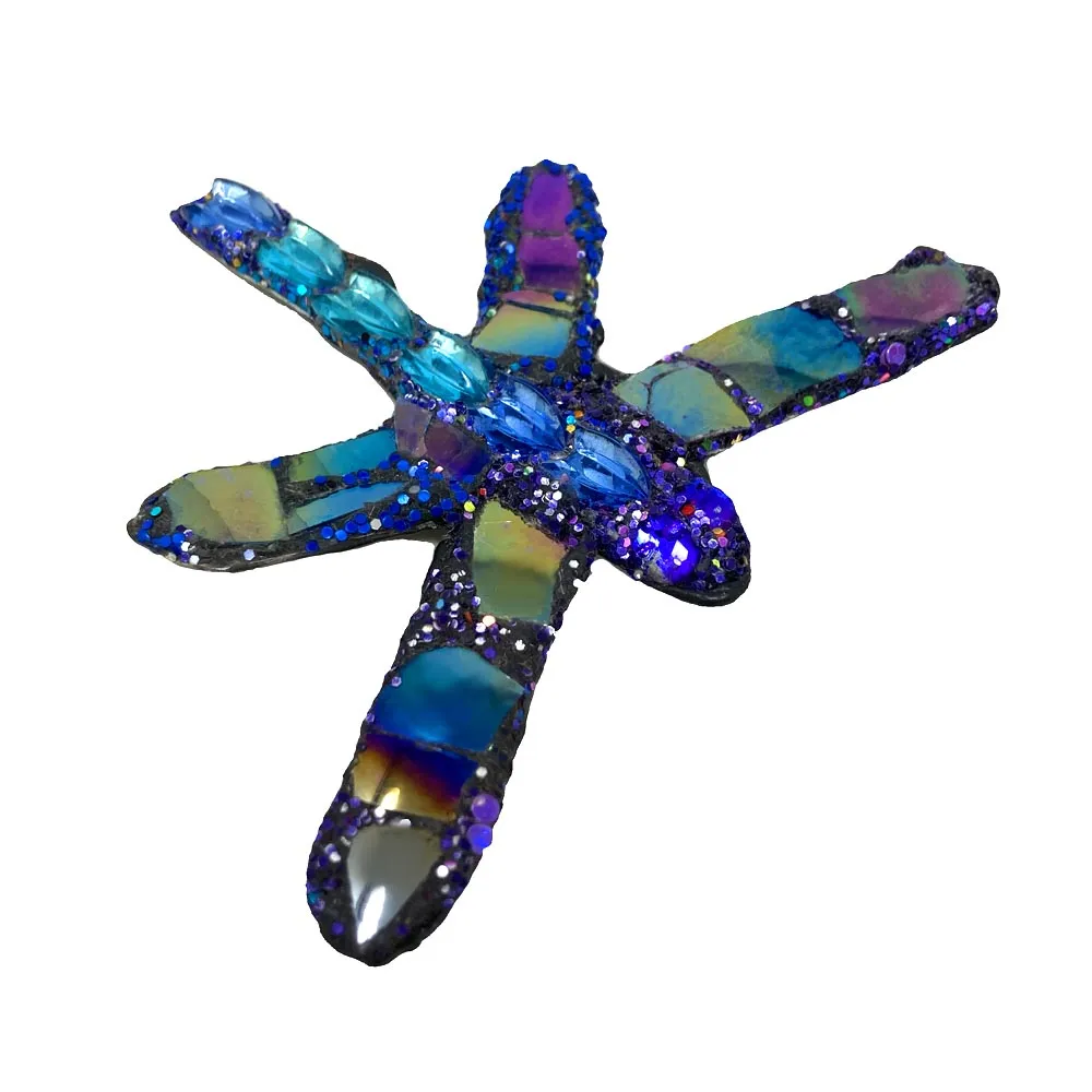 BLUE/PURPLE DRAGONFLY BROOCH - FUSION