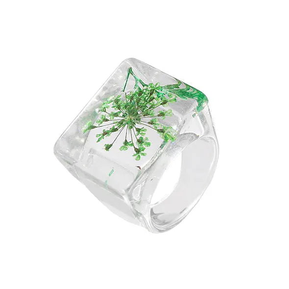 Botanical Garden Resin Ring