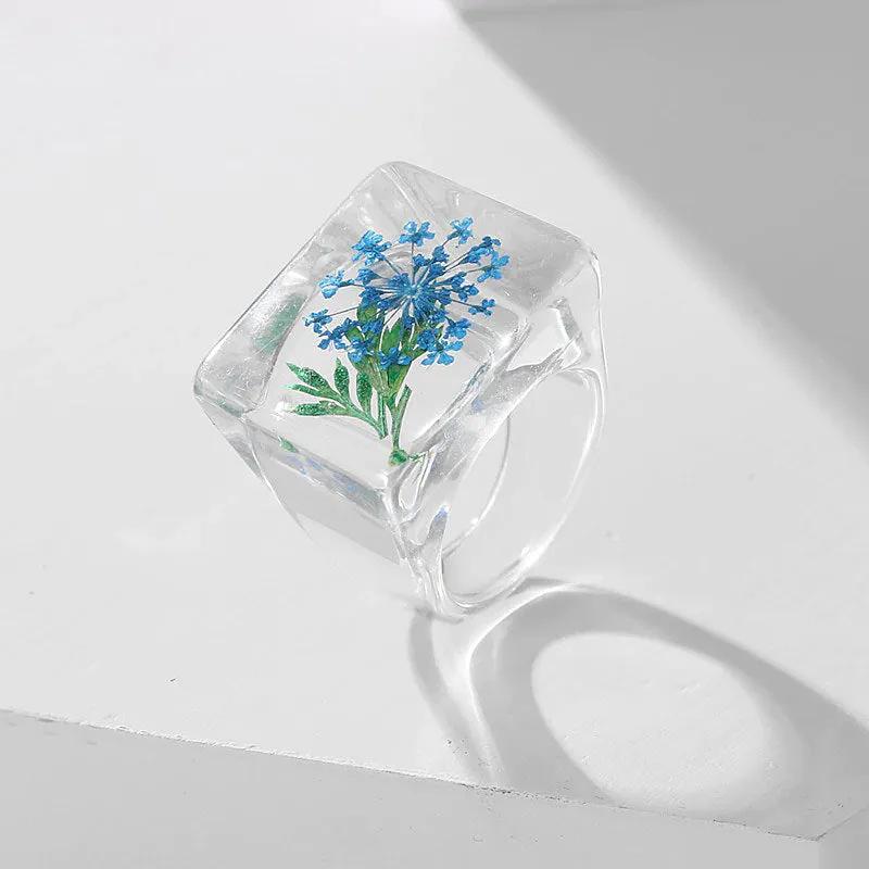 Botanical Garden Resin Ring