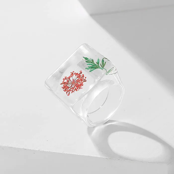 Botanical Garden Resin Ring