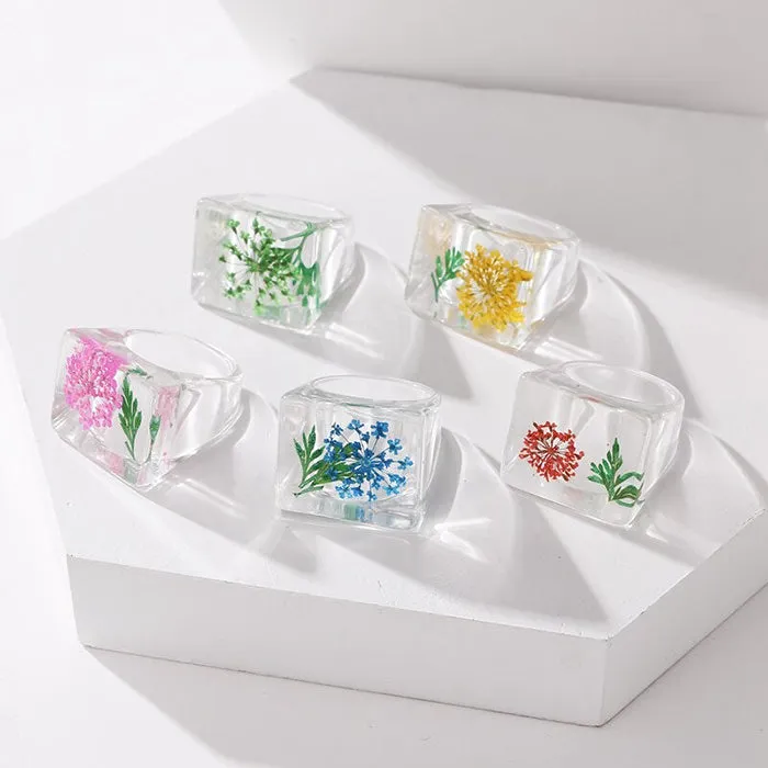 Botanical Garden Resin Ring