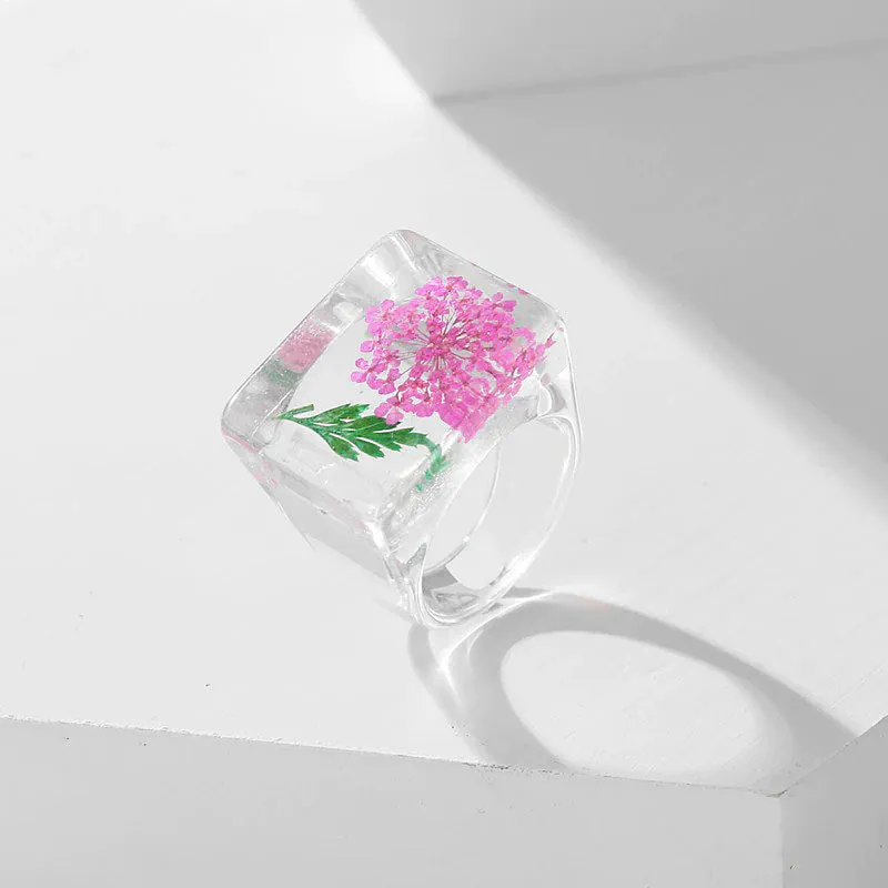 Botanical Garden Resin Ring