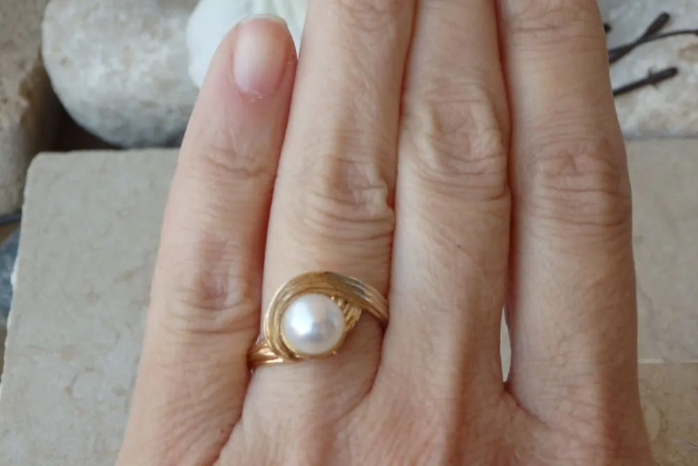 Bridal Pearl Ring