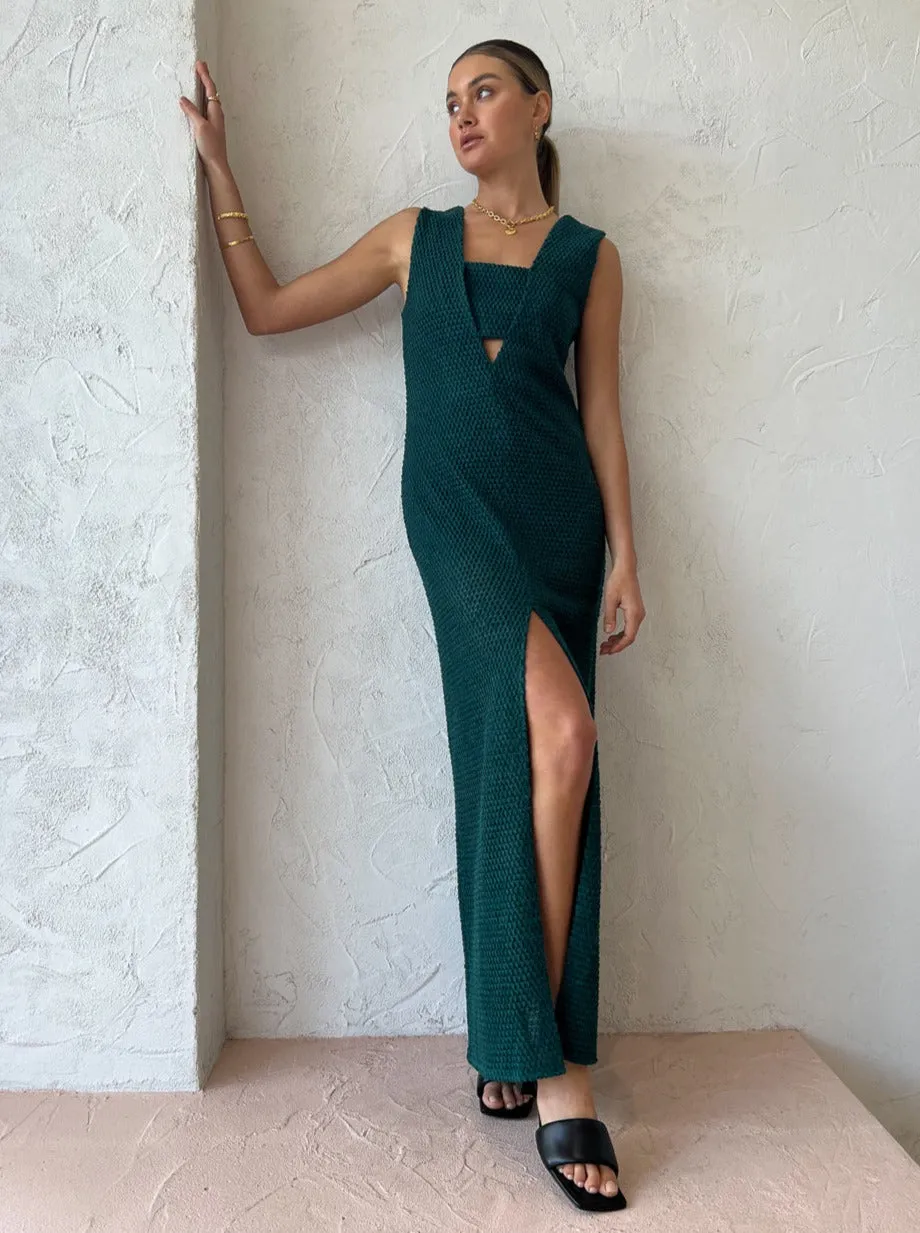 Camilla and Marc Adrien Dress in Marble Green