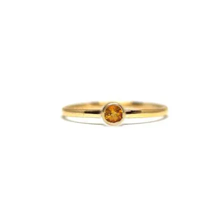 Citrine Birthstone Stacking Ring