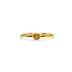 Citrine Birthstone Stacking Ring