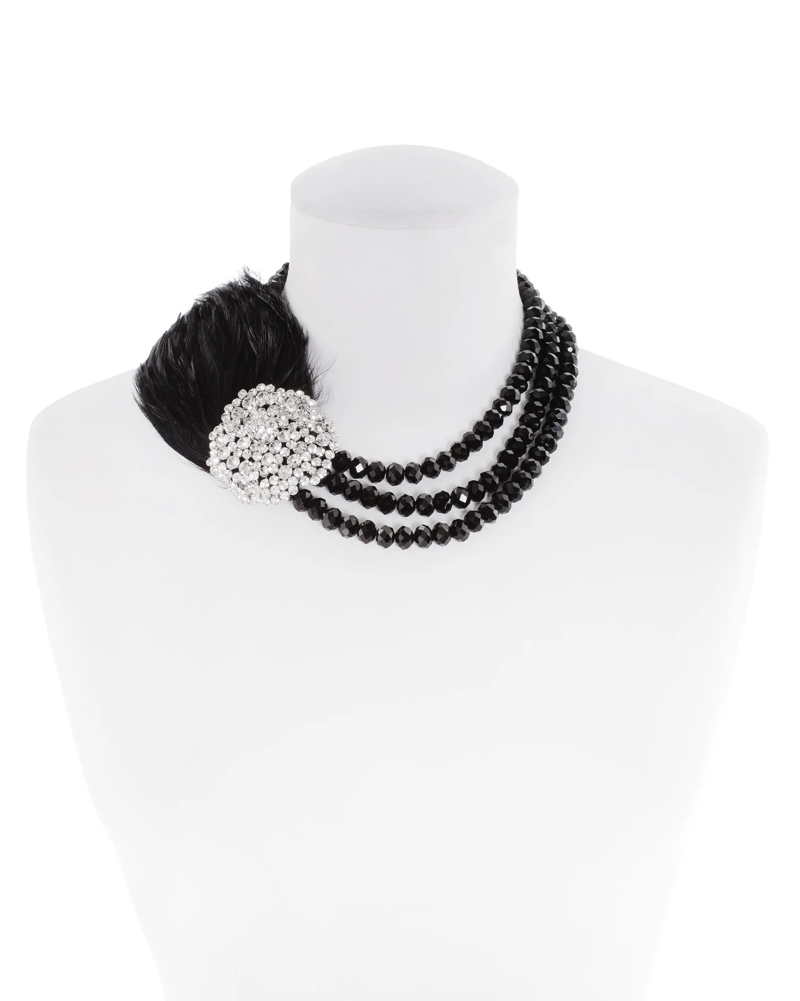 DASHING THROUGH THE SNOW STATEMENT NECKLACE