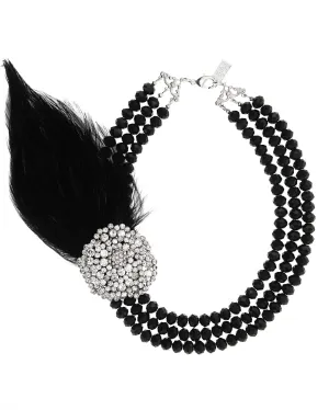 DASHING THROUGH THE SNOW STATEMENT NECKLACE