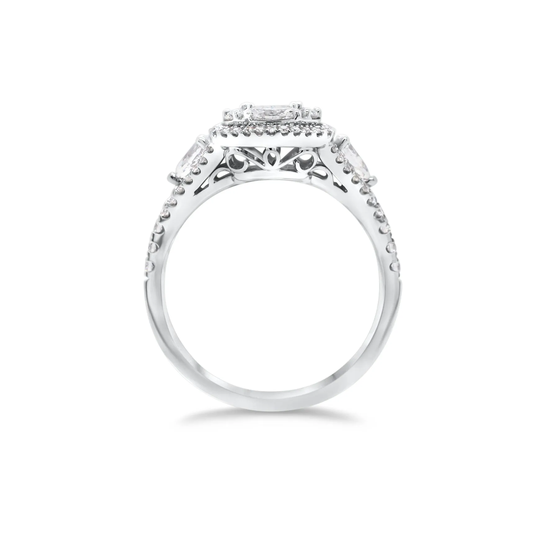 Diamond Mixed Cuts Engagement Ring