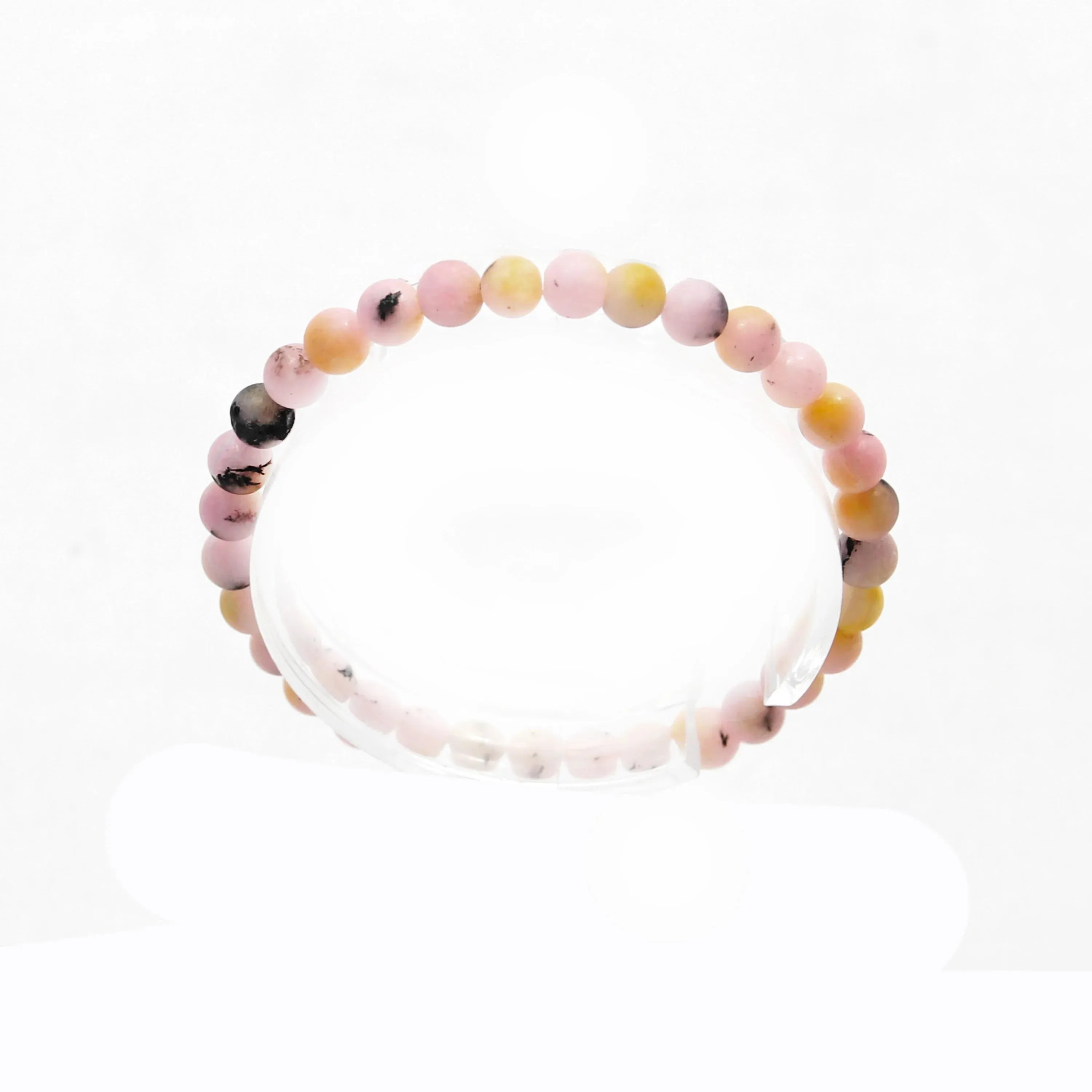 Donall Beaded Pink Opal Bracelet