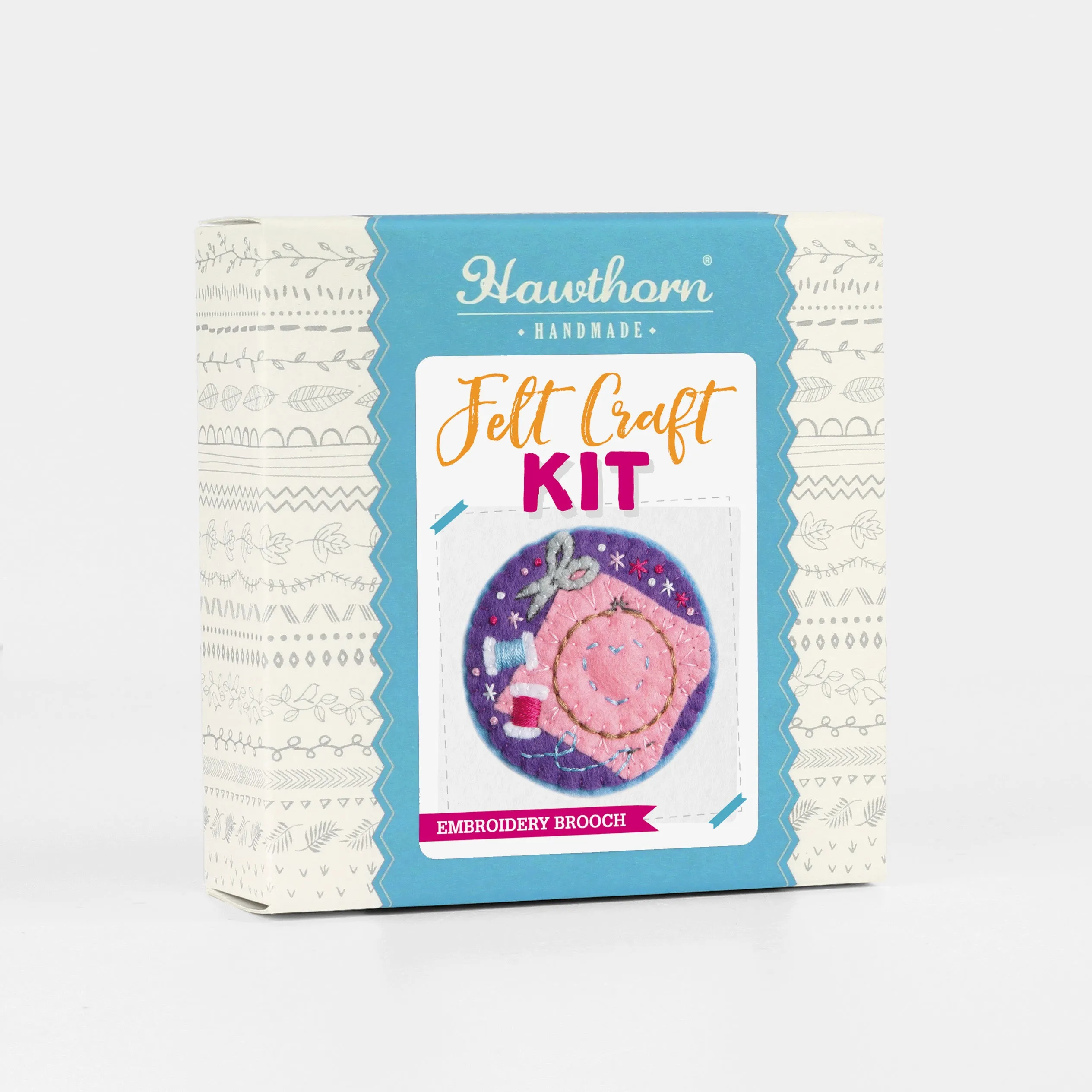 Embroidery Felt Craft Brooch Kit