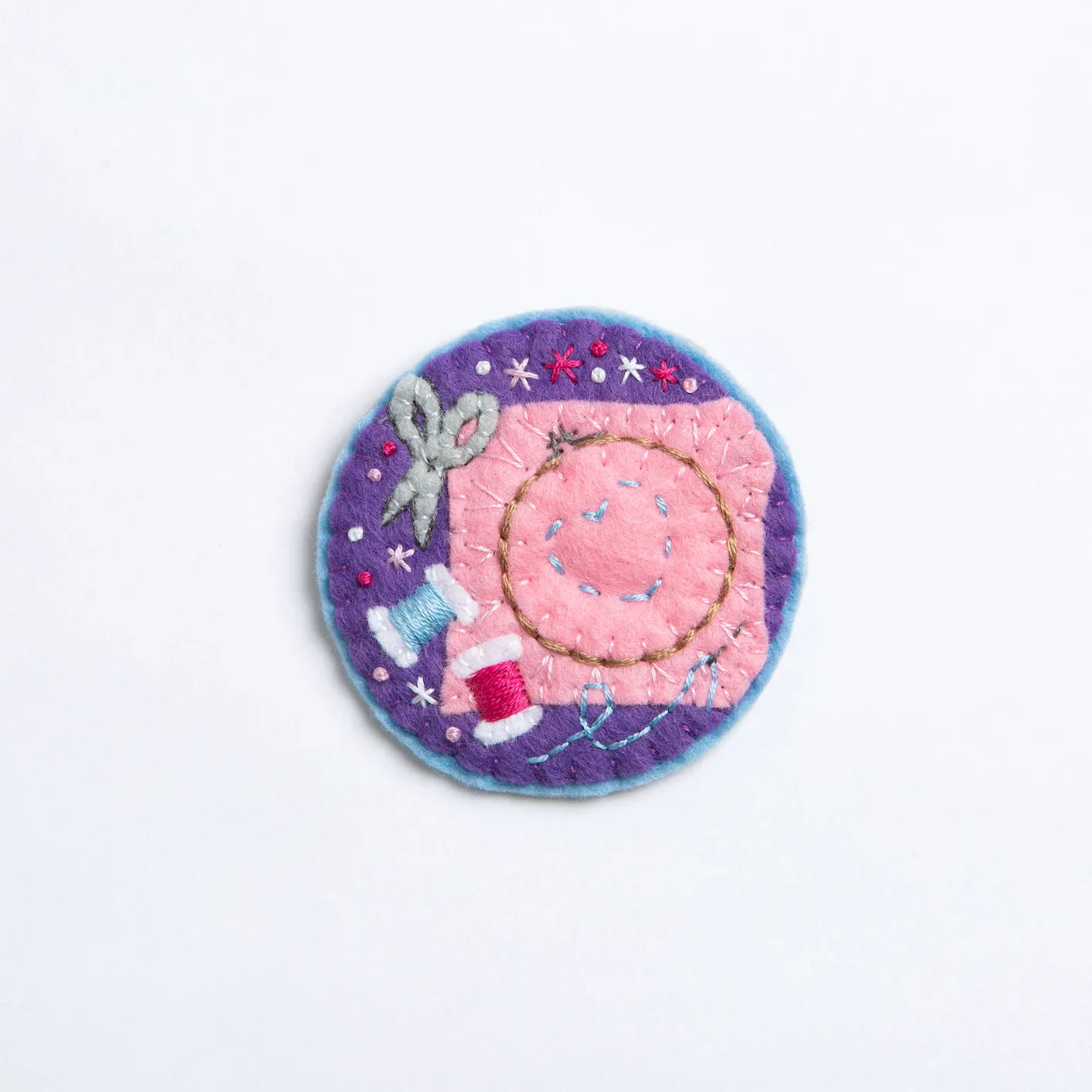 Embroidery Felt Craft Brooch Kit